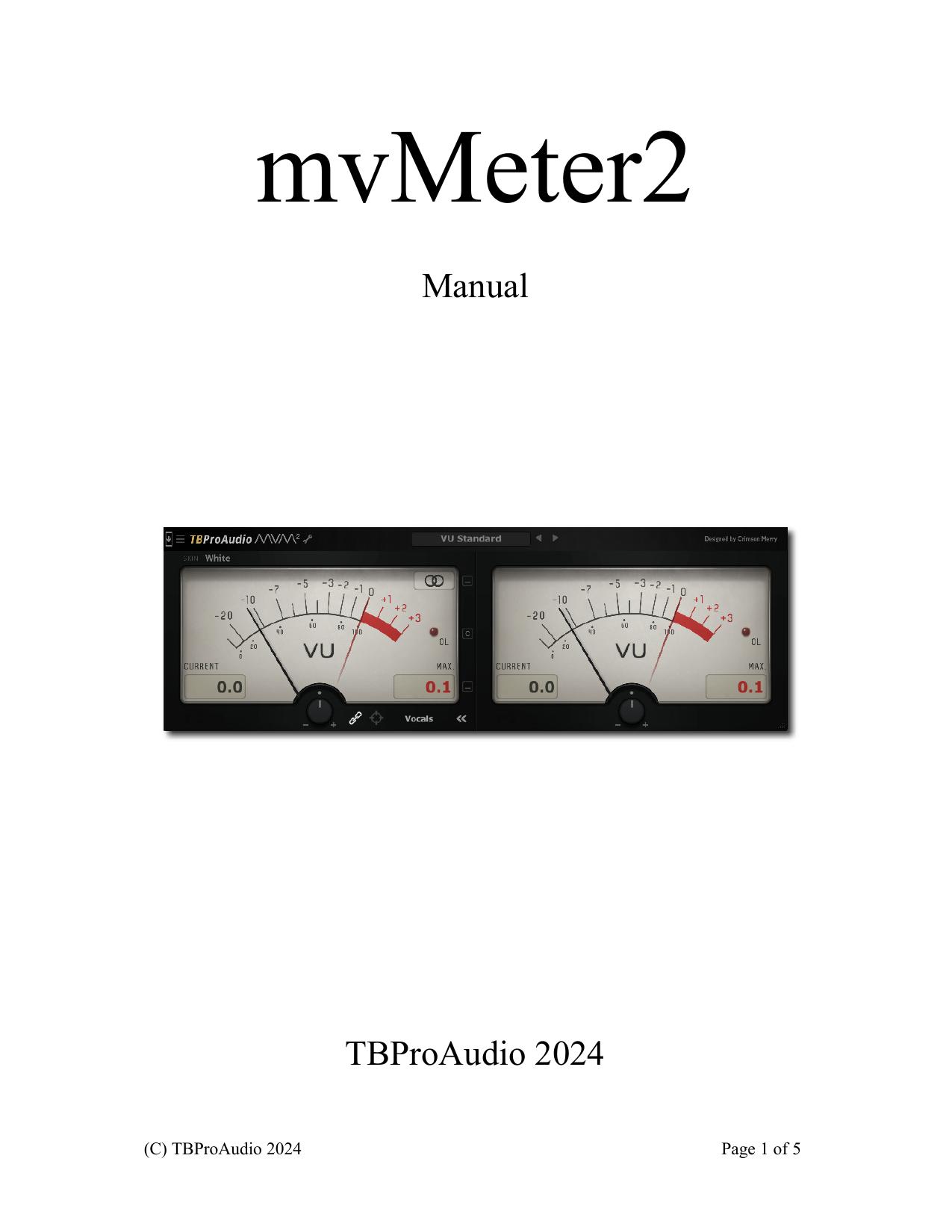 mvMeter2 User Manual