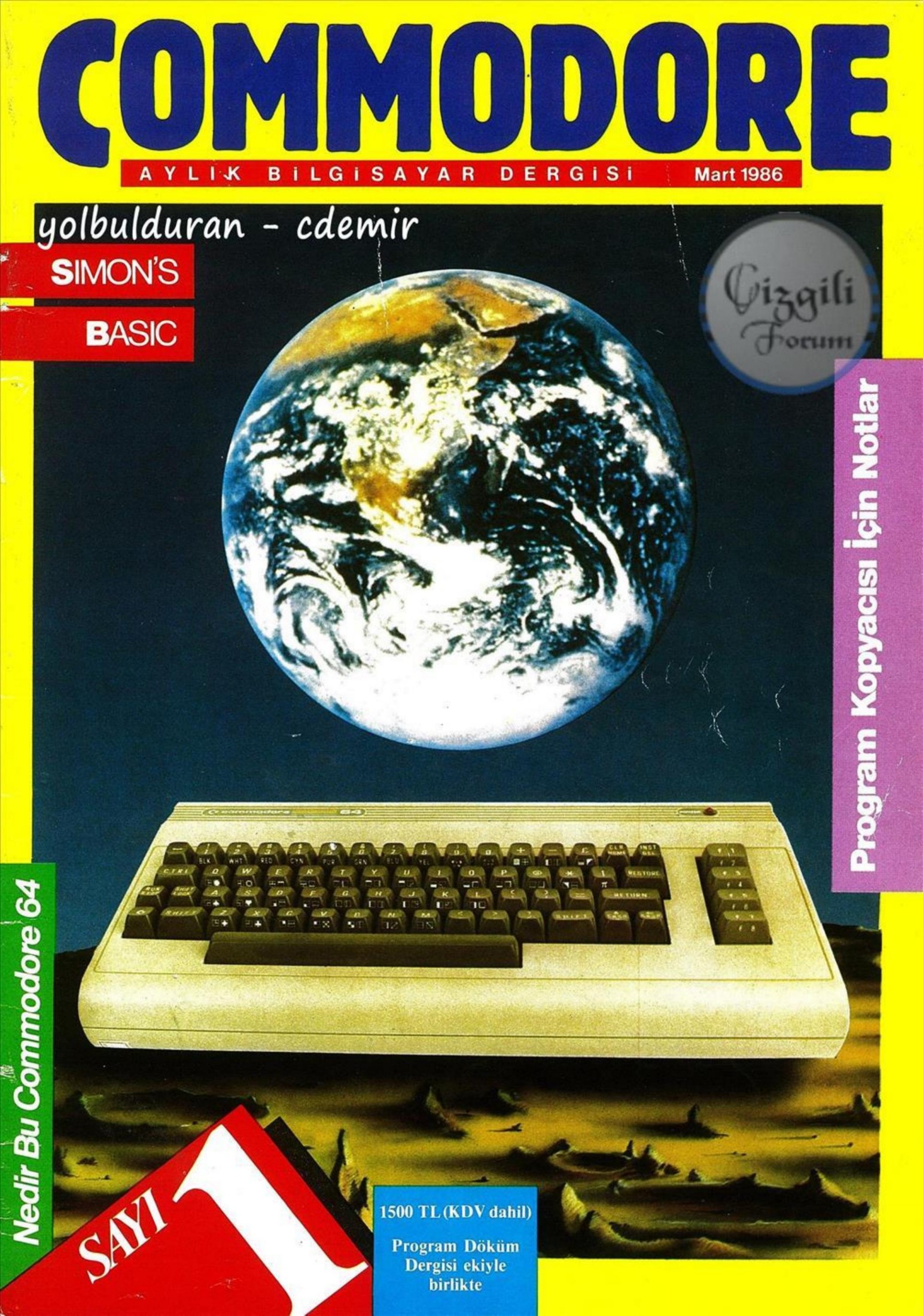 Commodore - Sayi 01 (Mart 1986)