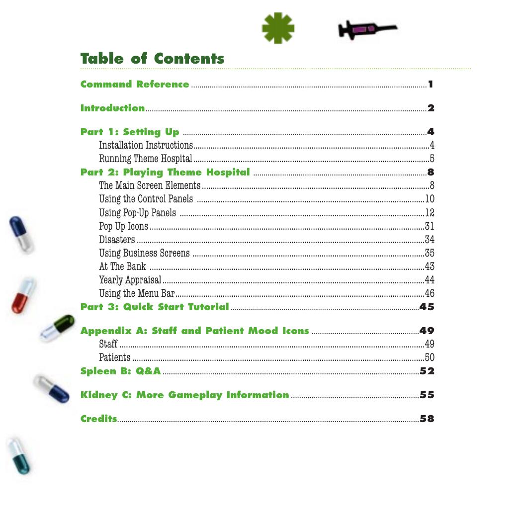Theme Hospital: Manual